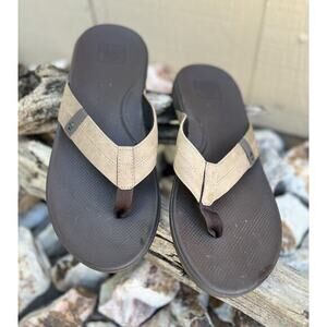 Reef Brown‎ Bottle Opener Flip Flops Comfort Cushion Phantom Men's Size 14 EUC